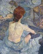 Henri de toulouse-lautrec La Toilette, early painting France oil painting artist
